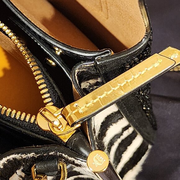 Brand New!! MCM: Mini Embellished “Milla” Special Black bag - Picture 10 of 13